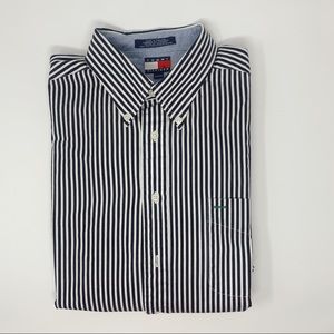 Tommy Hilfiger Navy Striped button down